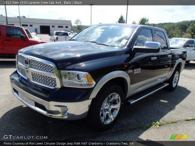 Black / Black 2013 Ram 1500 Laramie Crew Cab 4x4
