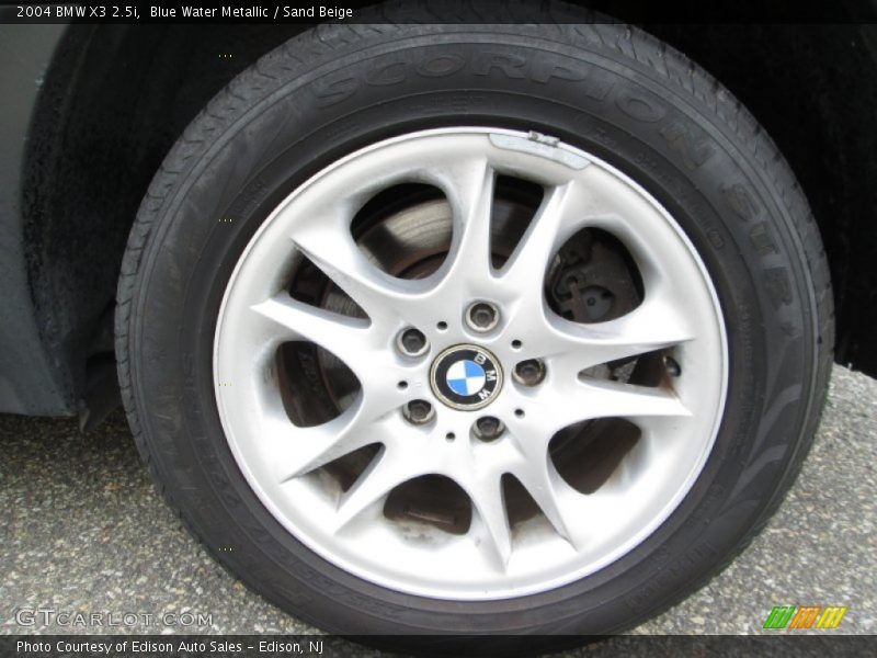 Blue Water Metallic / Sand Beige 2004 BMW X3 2.5i