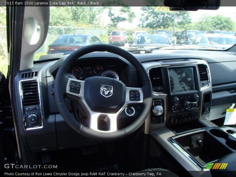 Black / Black 2013 Ram 1500 Laramie Crew Cab 4x4