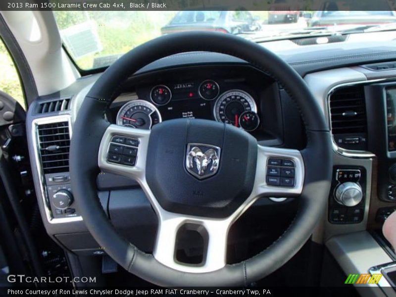 Black / Black 2013 Ram 1500 Laramie Crew Cab 4x4