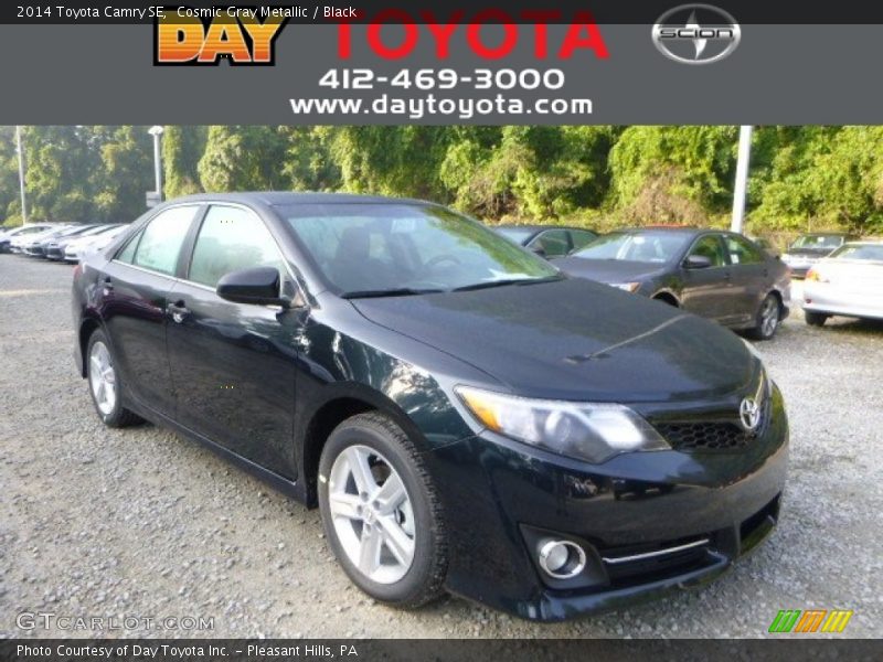 Cosmic Gray Metallic / Black 2014 Toyota Camry SE