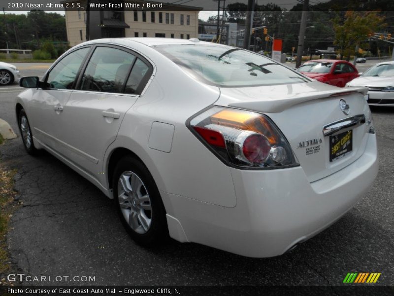 Winter Frost White / Blond 2010 Nissan Altima 2.5 SL