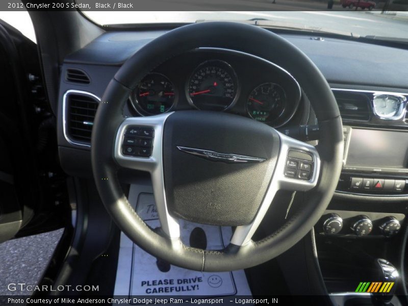 Black / Black 2012 Chrysler 200 S Sedan