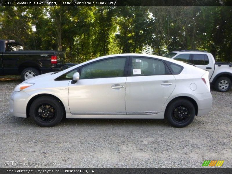 Classic Silver Metallic / Dark Gray 2013 Toyota Prius Two Hybrid