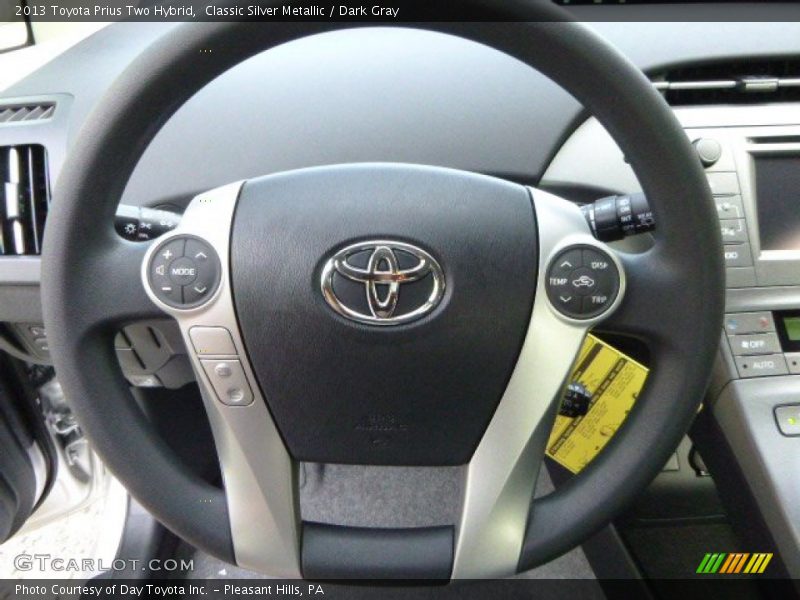 Classic Silver Metallic / Dark Gray 2013 Toyota Prius Two Hybrid