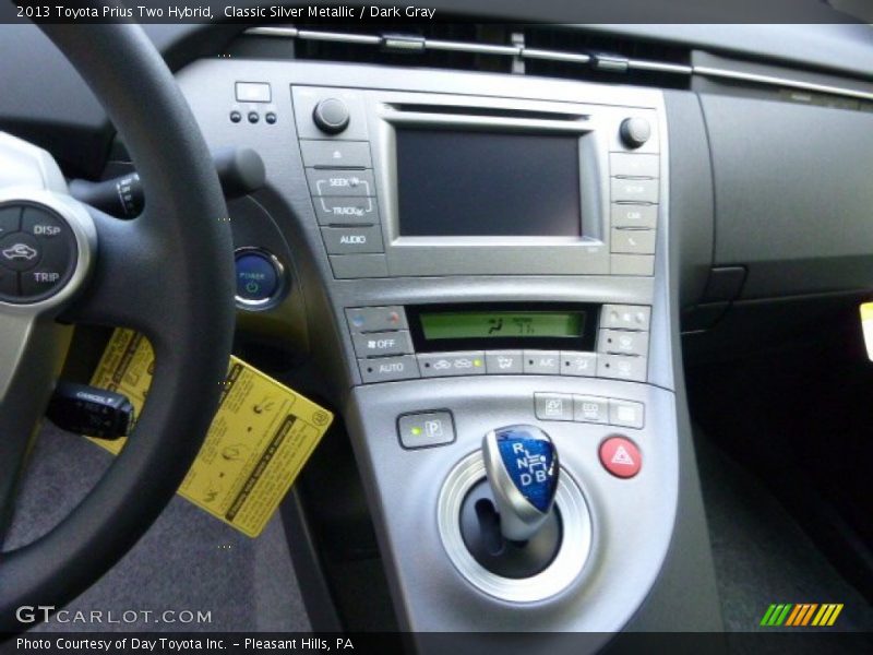 Classic Silver Metallic / Dark Gray 2013 Toyota Prius Two Hybrid