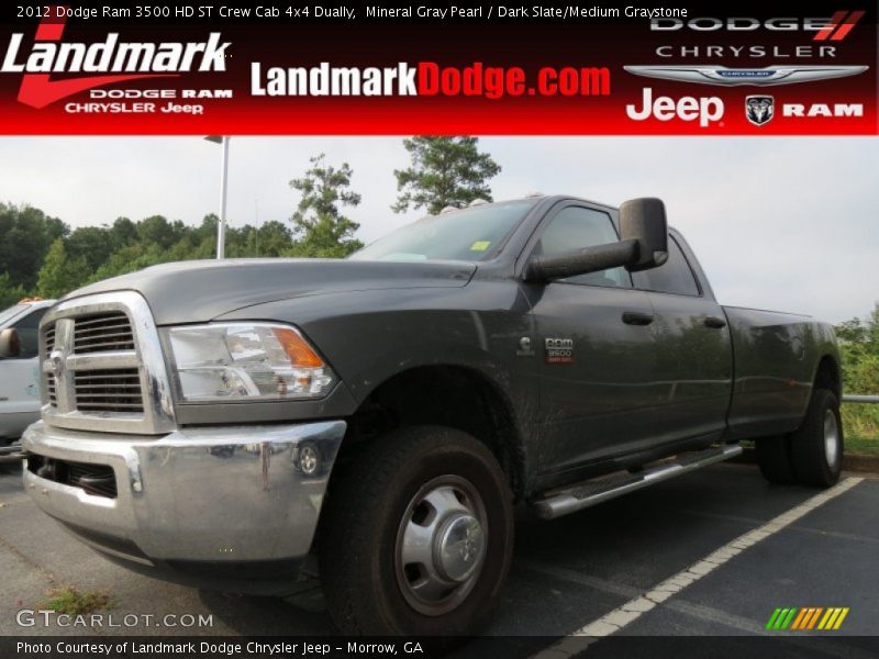 Mineral Gray Pearl / Dark Slate/Medium Graystone 2012 Dodge Ram 3500 HD ST Crew Cab 4x4 Dually