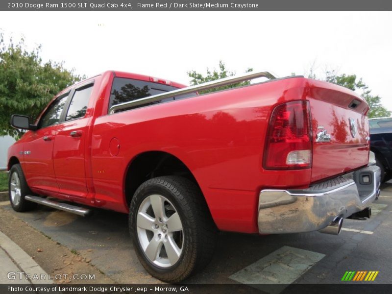 Flame Red / Dark Slate/Medium Graystone 2010 Dodge Ram 1500 SLT Quad Cab 4x4