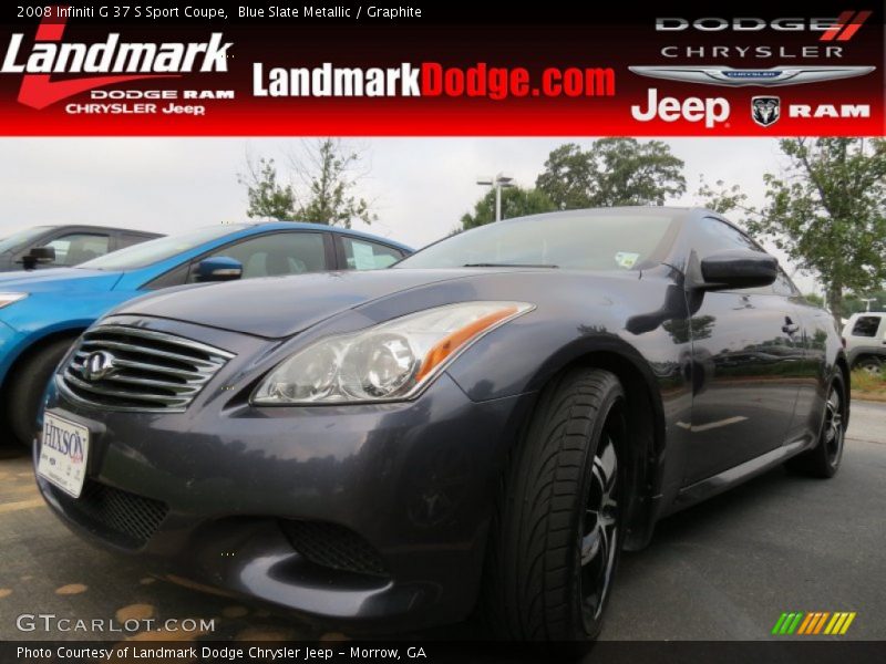 Blue Slate Metallic / Graphite 2008 Infiniti G 37 S Sport Coupe
