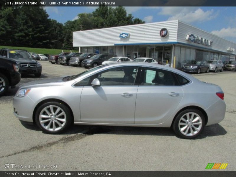 Quicksilver Metallic / Medium Titanium 2012 Buick Verano FWD