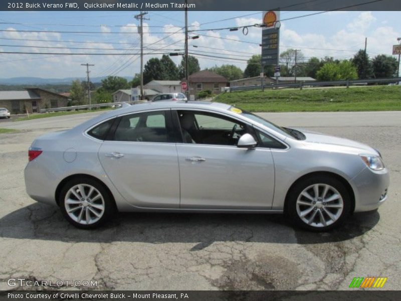 Quicksilver Metallic / Medium Titanium 2012 Buick Verano FWD