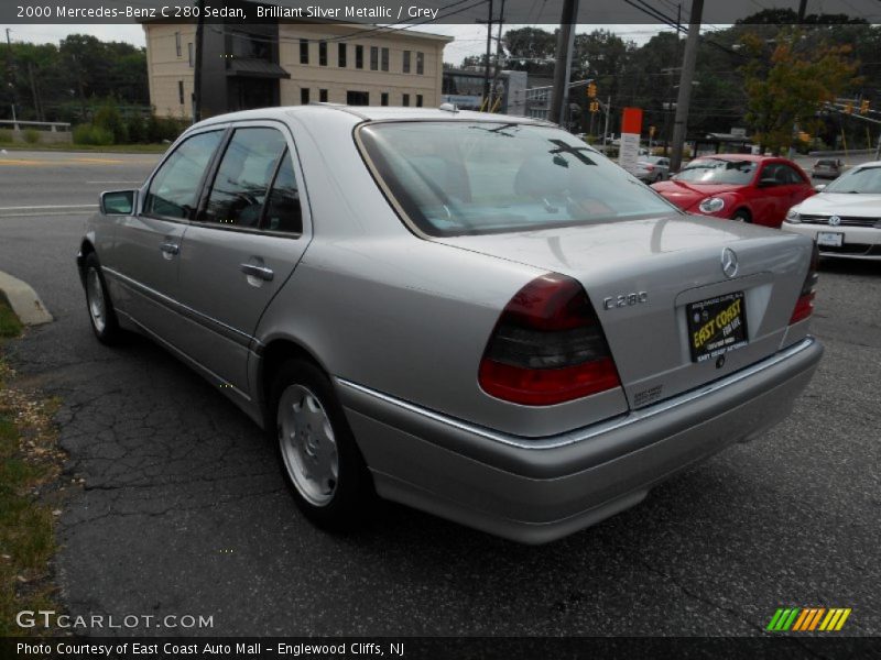 Brilliant Silver Metallic / Grey 2000 Mercedes-Benz C 280 Sedan