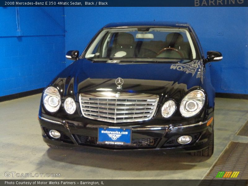 Black / Black 2008 Mercedes-Benz E 350 4Matic Sedan