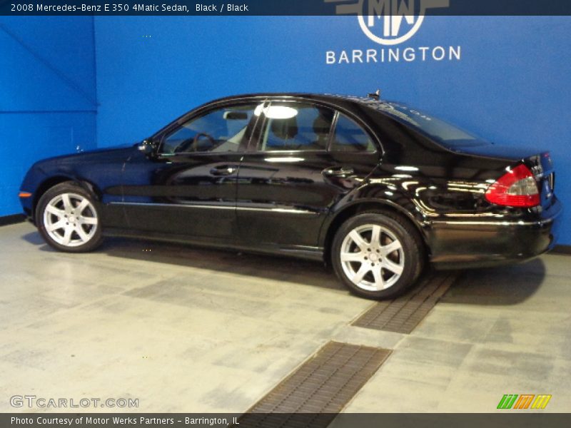 Black / Black 2008 Mercedes-Benz E 350 4Matic Sedan