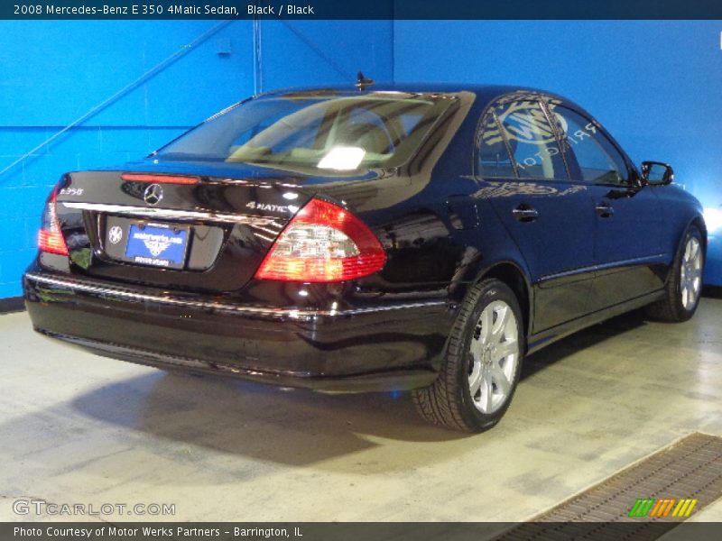 Black / Black 2008 Mercedes-Benz E 350 4Matic Sedan