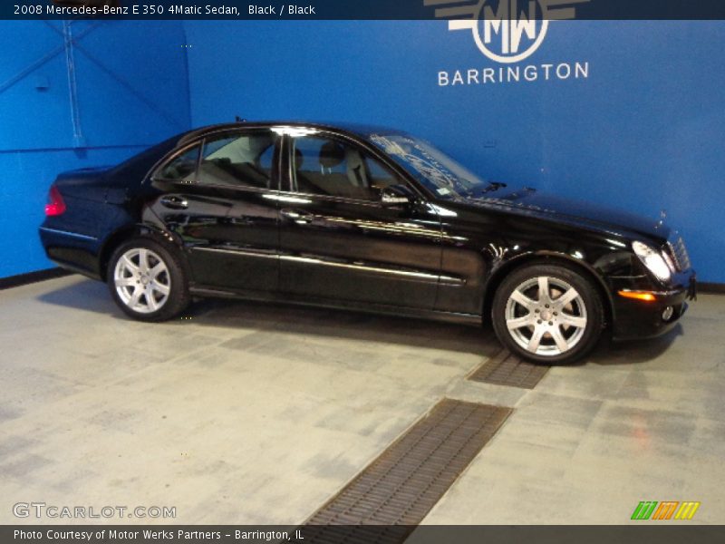 Black / Black 2008 Mercedes-Benz E 350 4Matic Sedan
