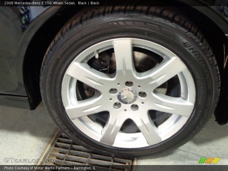 Black / Black 2008 Mercedes-Benz E 350 4Matic Sedan