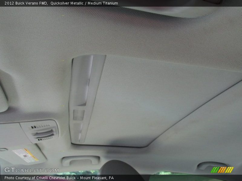 Quicksilver Metallic / Medium Titanium 2012 Buick Verano FWD