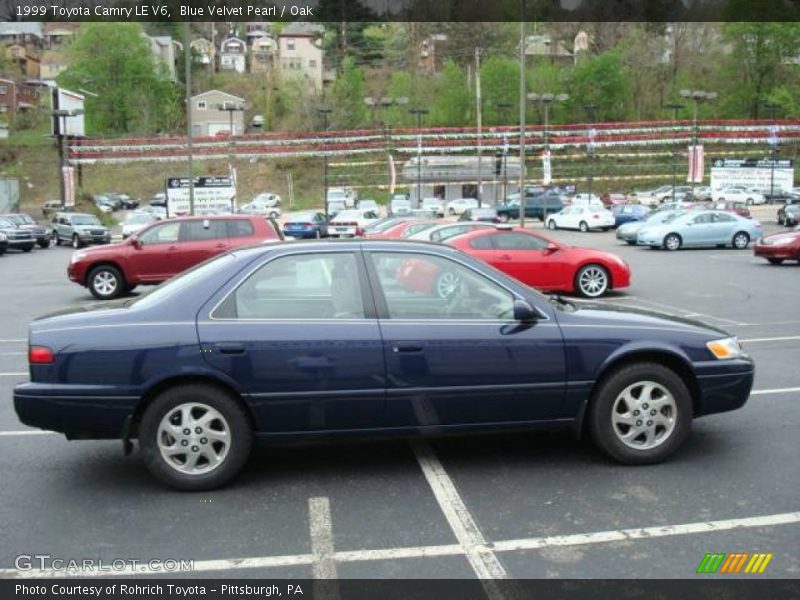 Blue Velvet Pearl / Oak 1999 Toyota Camry LE V6