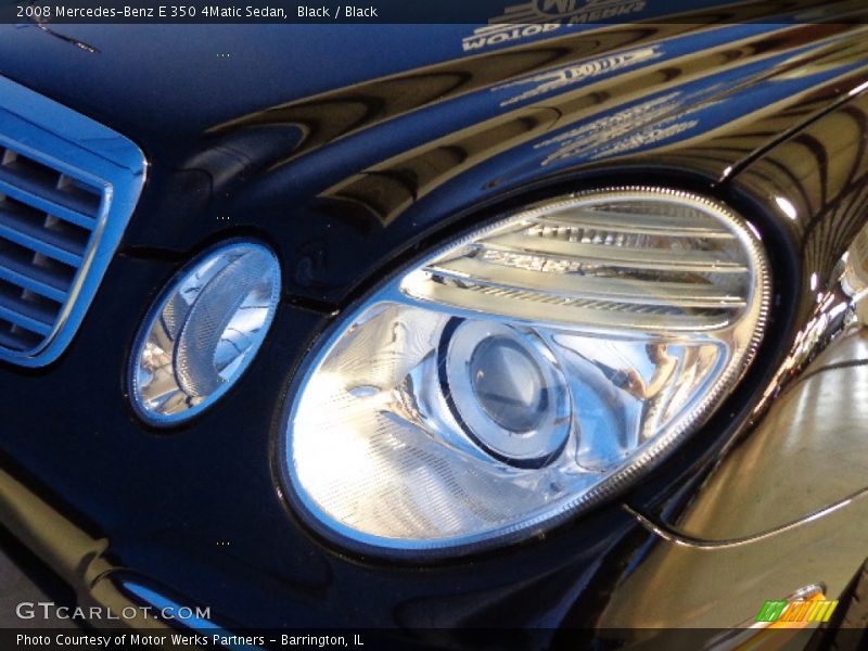 Black / Black 2008 Mercedes-Benz E 350 4Matic Sedan