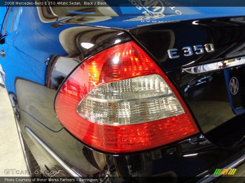 Black / Black 2008 Mercedes-Benz E 350 4Matic Sedan