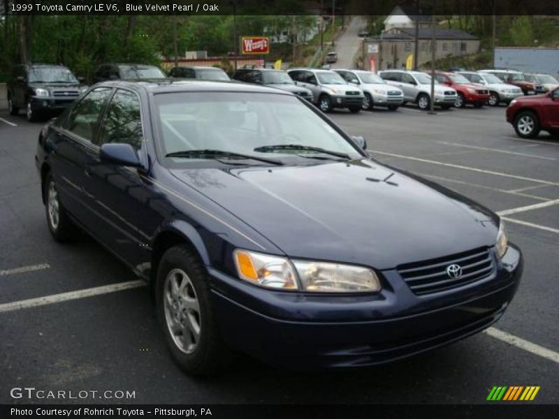 Blue Velvet Pearl / Oak 1999 Toyota Camry LE V6