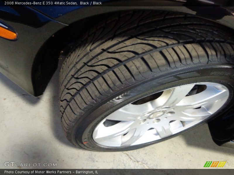 Black / Black 2008 Mercedes-Benz E 350 4Matic Sedan