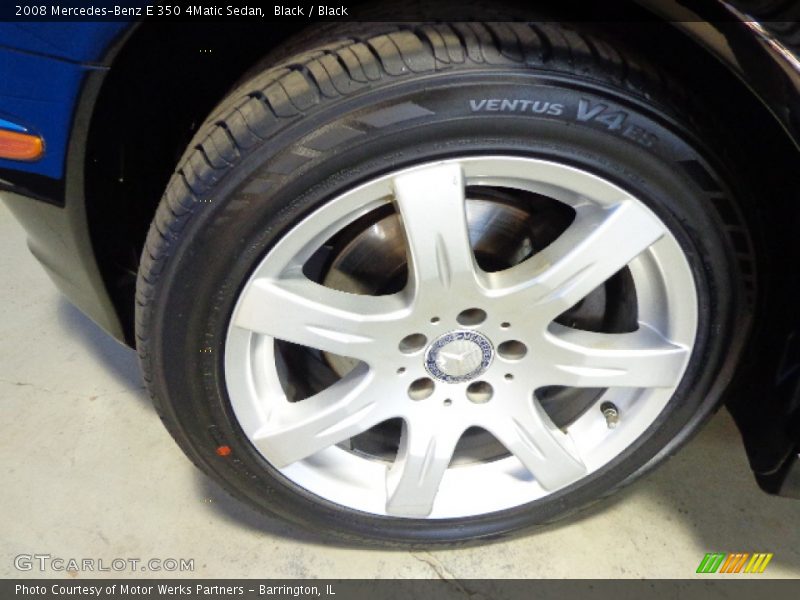 Black / Black 2008 Mercedes-Benz E 350 4Matic Sedan