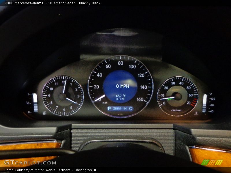 Black / Black 2008 Mercedes-Benz E 350 4Matic Sedan