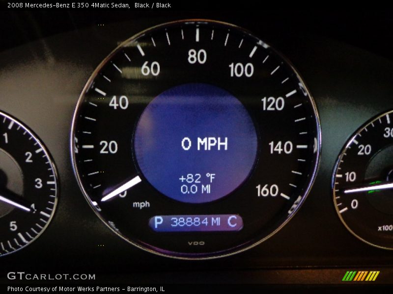Black / Black 2008 Mercedes-Benz E 350 4Matic Sedan