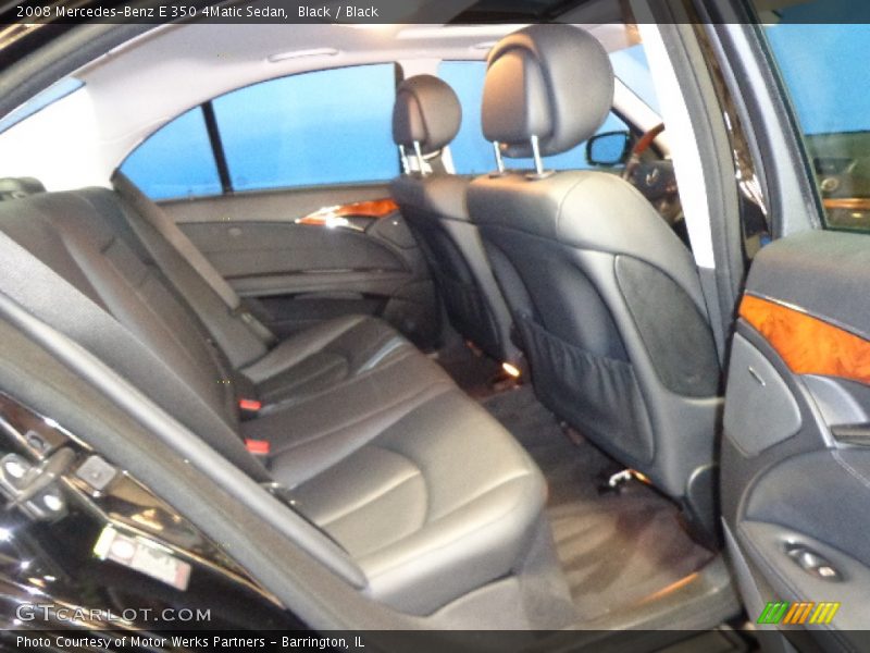 Black / Black 2008 Mercedes-Benz E 350 4Matic Sedan
