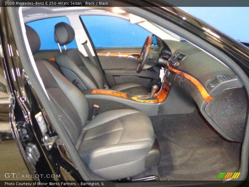 Black / Black 2008 Mercedes-Benz E 350 4Matic Sedan