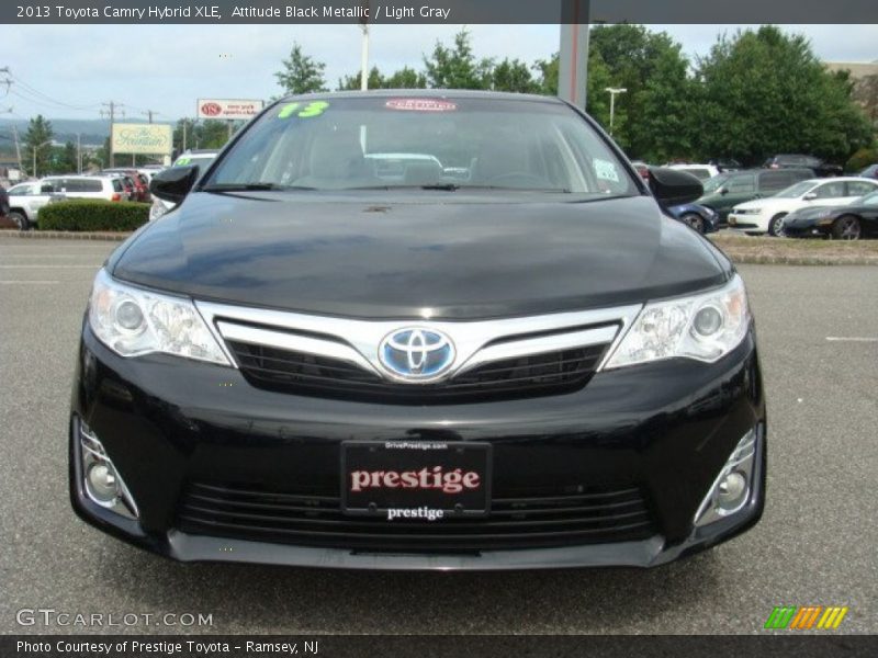 Attitude Black Metallic / Light Gray 2013 Toyota Camry Hybrid XLE