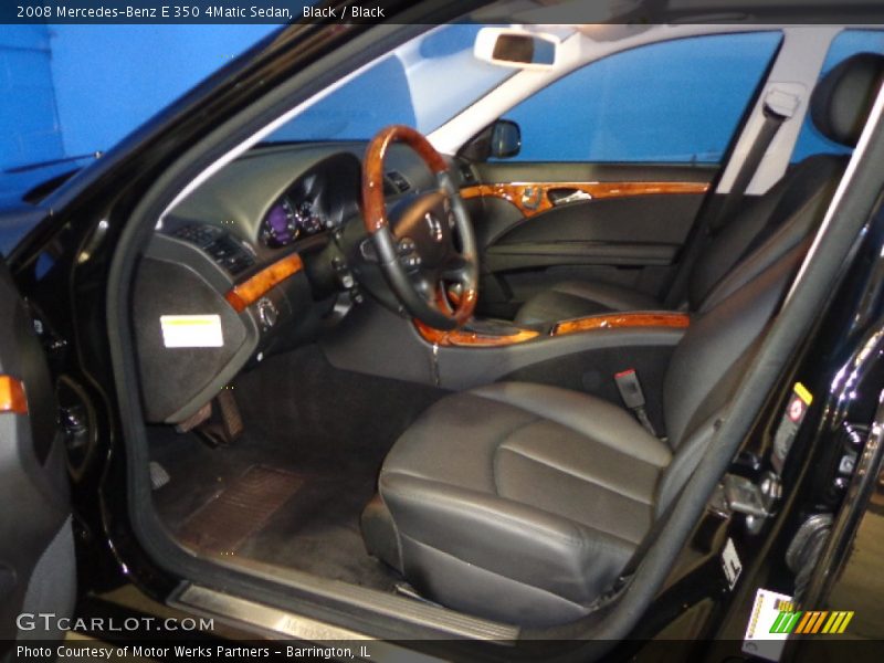 Black / Black 2008 Mercedes-Benz E 350 4Matic Sedan