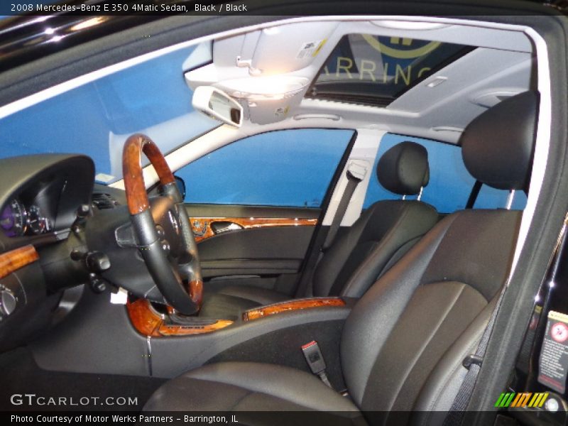 Black / Black 2008 Mercedes-Benz E 350 4Matic Sedan