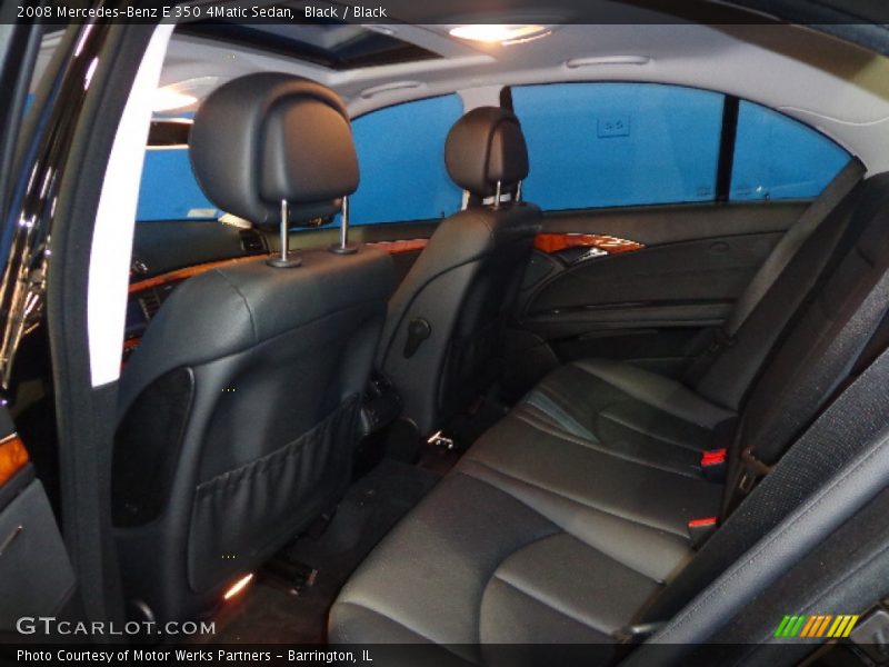 Black / Black 2008 Mercedes-Benz E 350 4Matic Sedan