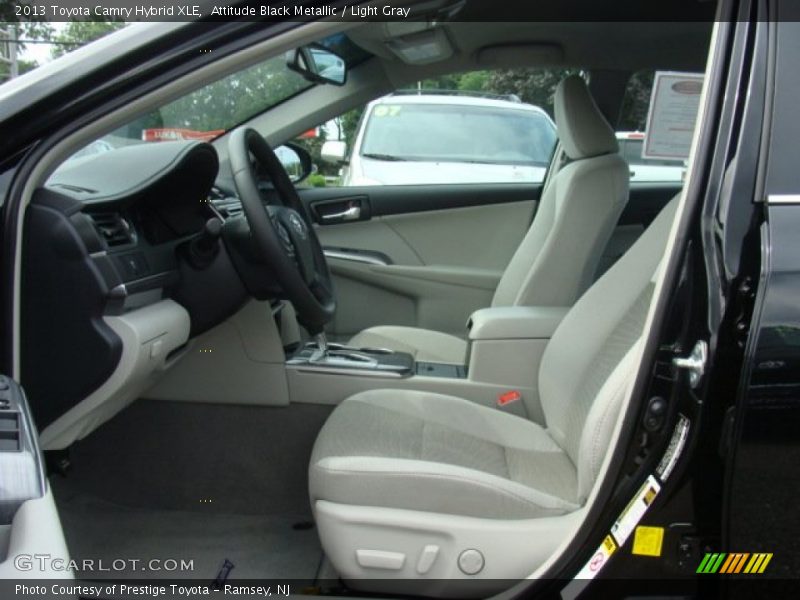 Attitude Black Metallic / Light Gray 2013 Toyota Camry Hybrid XLE
