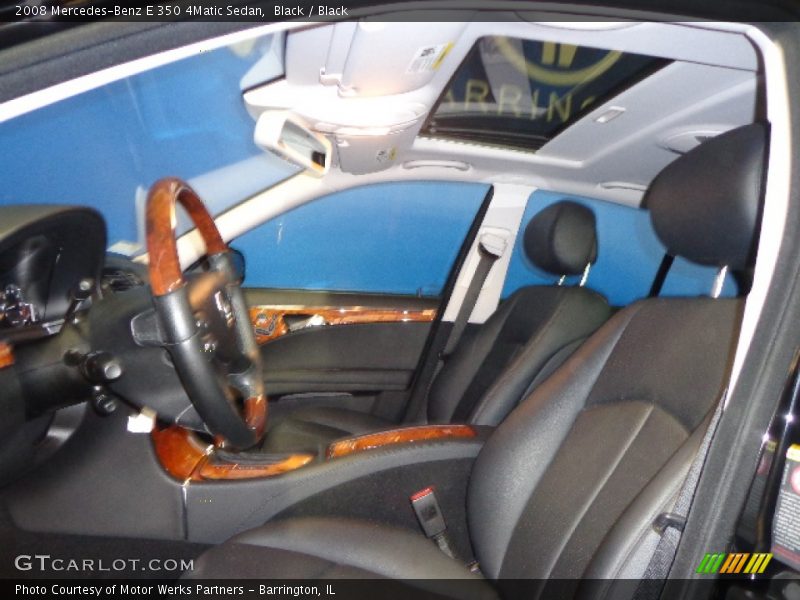 Black / Black 2008 Mercedes-Benz E 350 4Matic Sedan