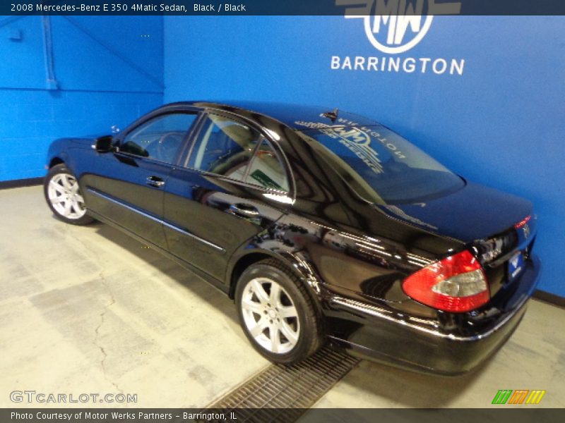 Black / Black 2008 Mercedes-Benz E 350 4Matic Sedan