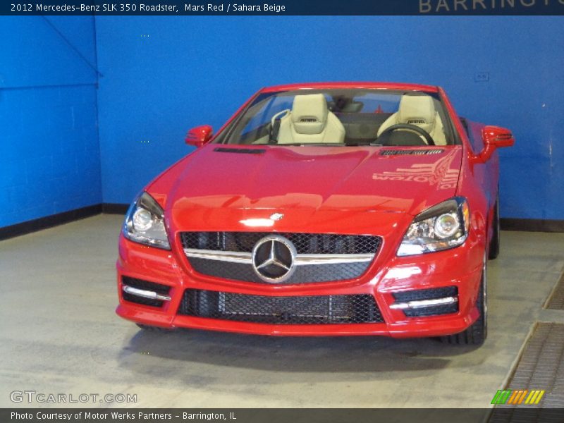 Mars Red / Sahara Beige 2012 Mercedes-Benz SLK 350 Roadster