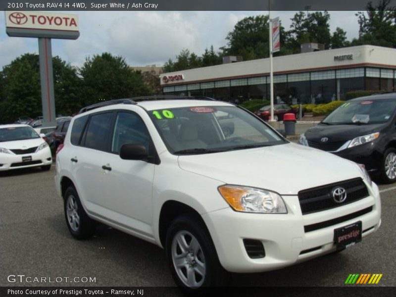 Super White / Ash Gray 2010 Toyota RAV4 I4 4WD