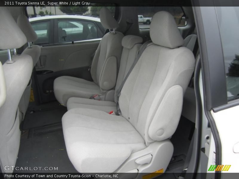 Super White / Light Gray 2011 Toyota Sienna LE