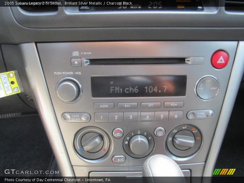 Brilliant Silver Metallic / Charcoal Black 2005 Subaru Legacy 2.5i Sedan