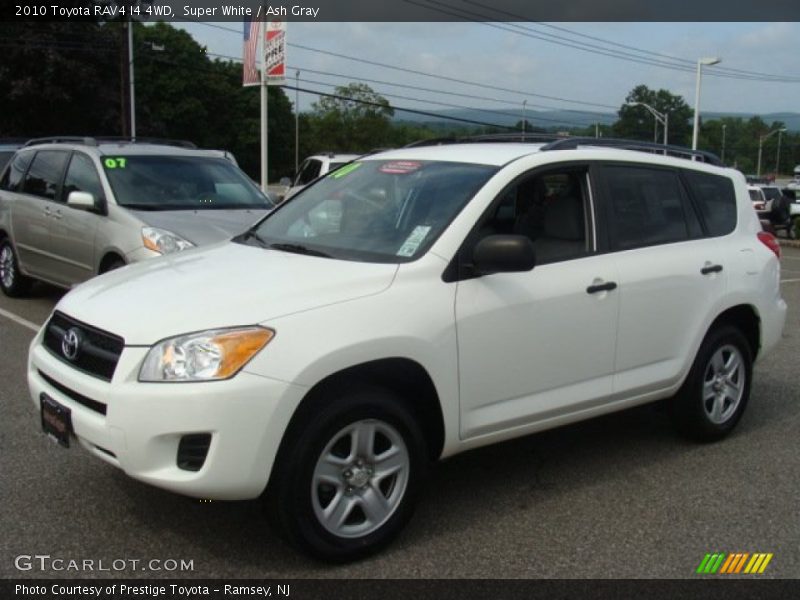 Super White / Ash Gray 2010 Toyota RAV4 I4 4WD