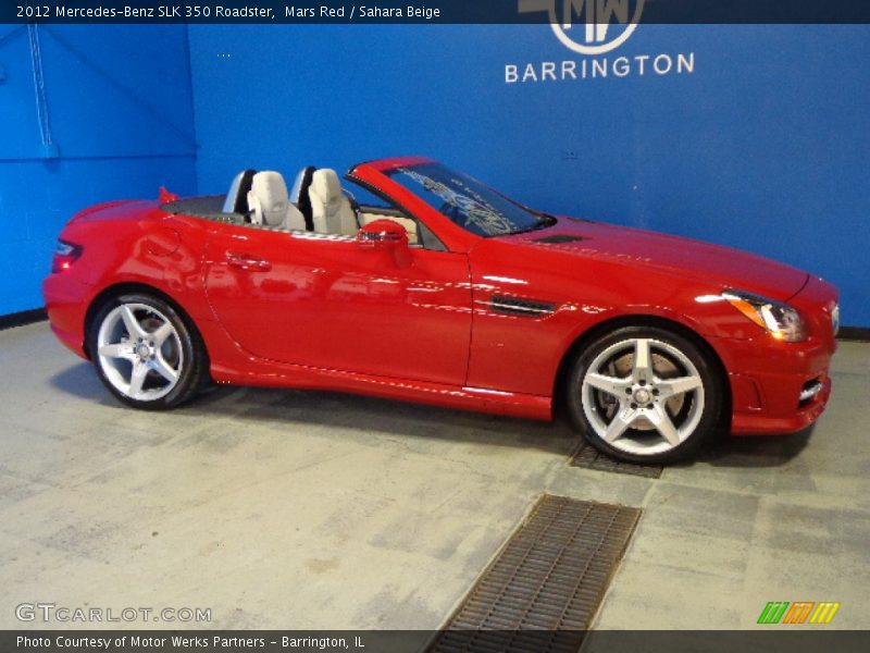 Mars Red / Sahara Beige 2012 Mercedes-Benz SLK 350 Roadster