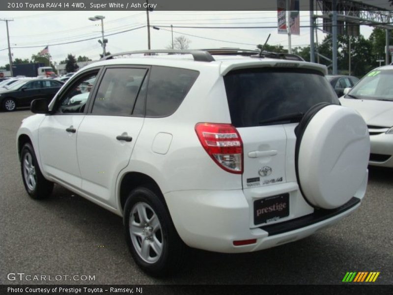 Super White / Ash Gray 2010 Toyota RAV4 I4 4WD