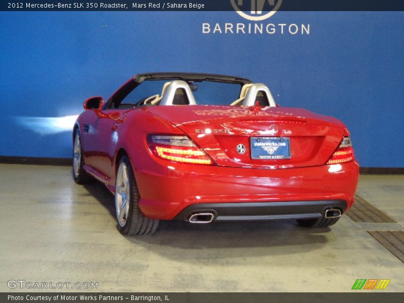 Mars Red / Sahara Beige 2012 Mercedes-Benz SLK 350 Roadster