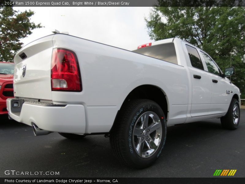 Bright White / Black/Diesel Gray 2014 Ram 1500 Express Quad Cab