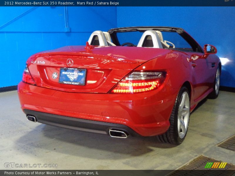 Mars Red / Sahara Beige 2012 Mercedes-Benz SLK 350 Roadster