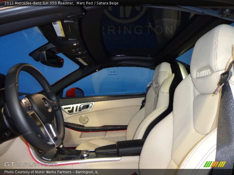 Mars Red / Sahara Beige 2012 Mercedes-Benz SLK 350 Roadster